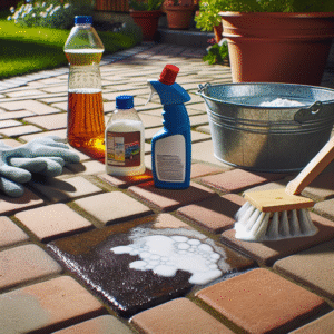 jak usunąć olej z kostki brukowej domowym sposobem