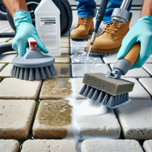 jak czyścić kostkę brukową