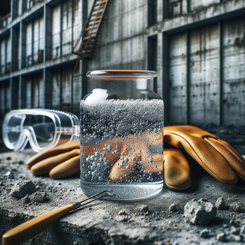 Kwas do betonu jako środek do czyszczenia kostki