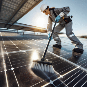 szczotka do czyszczenia paneli fotowoltaicznych