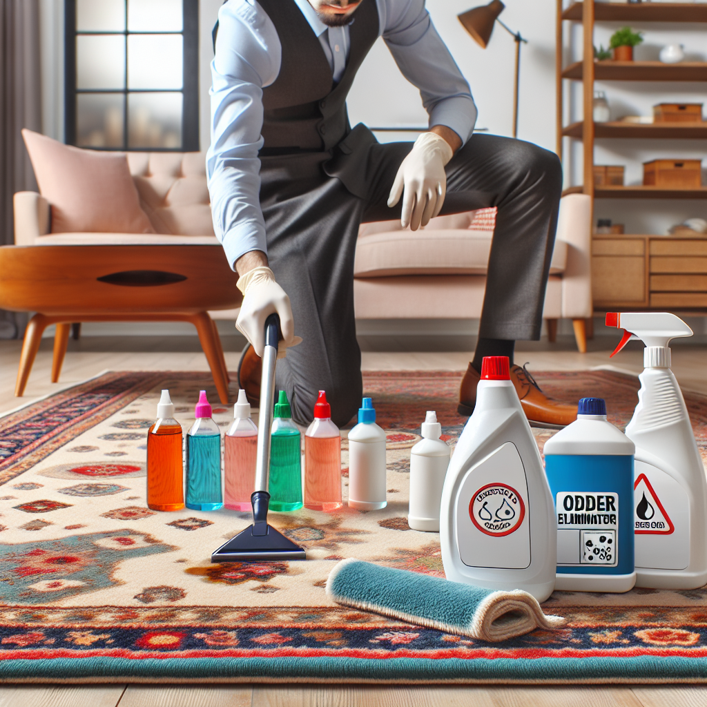 usuwanie zapachu moczu z dywanu