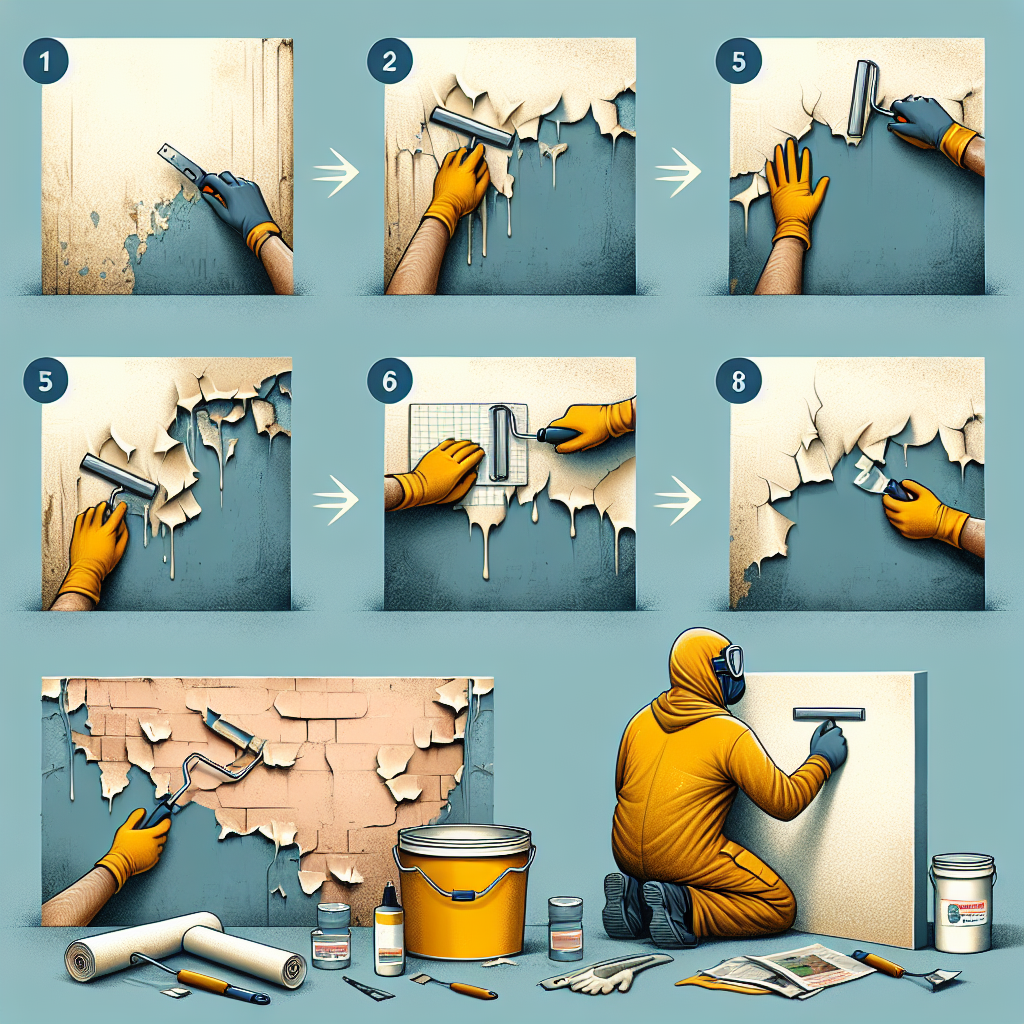 usuwanie starej farby ze ścian