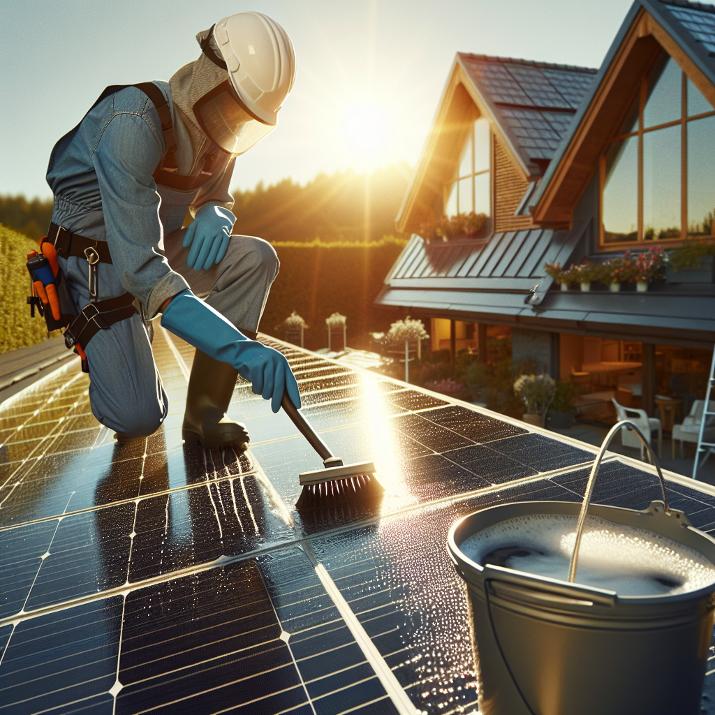 jak czyścić panele solarne