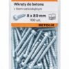 Wkręty do betonu z łbem sześciokątnym