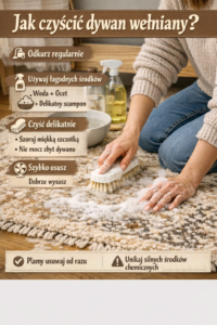 Jak czyścić dywan wełniany?