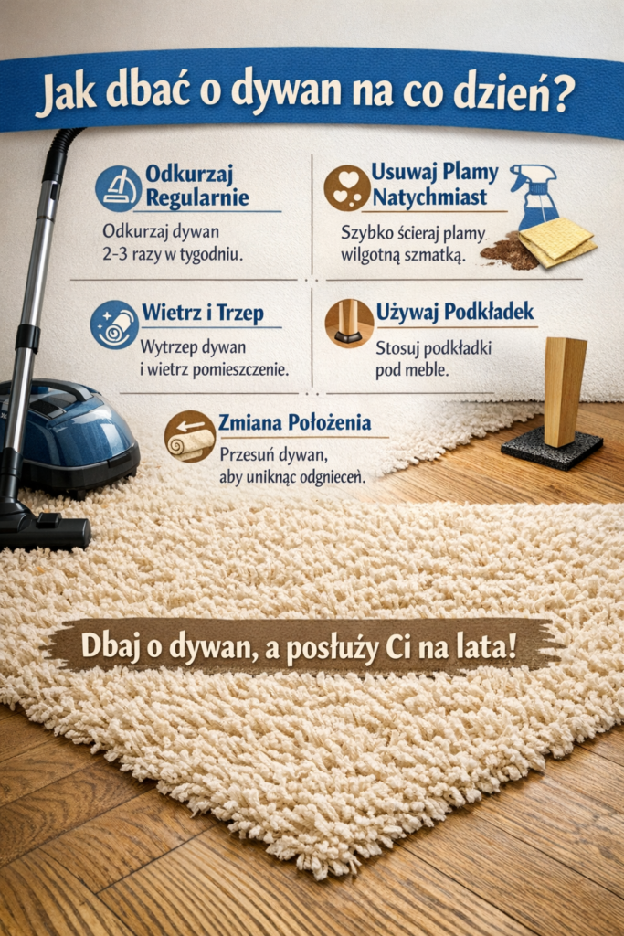 Jak dbać o dywan na co dzień?