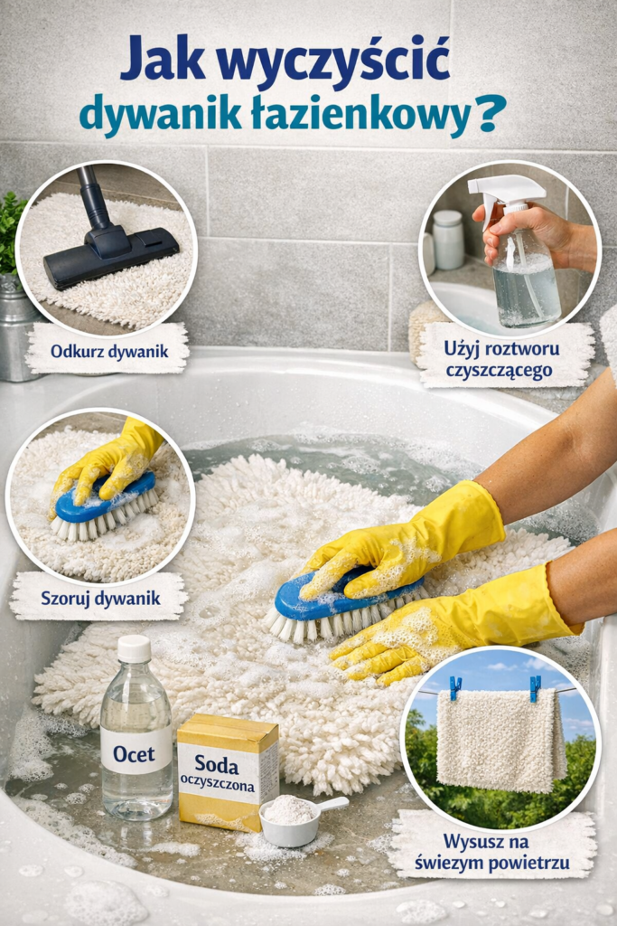 Jak wyczyścić dywanik łazienkowy?