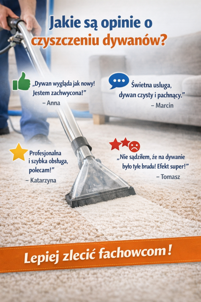 Jakie są opinie o czyszczeniu dywanów?