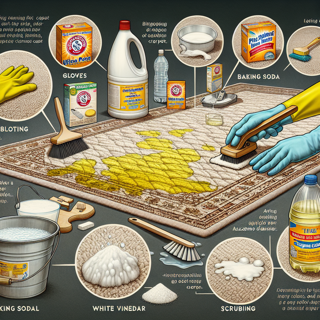 Jak pozbyć się zapachu moczu z dywanu?