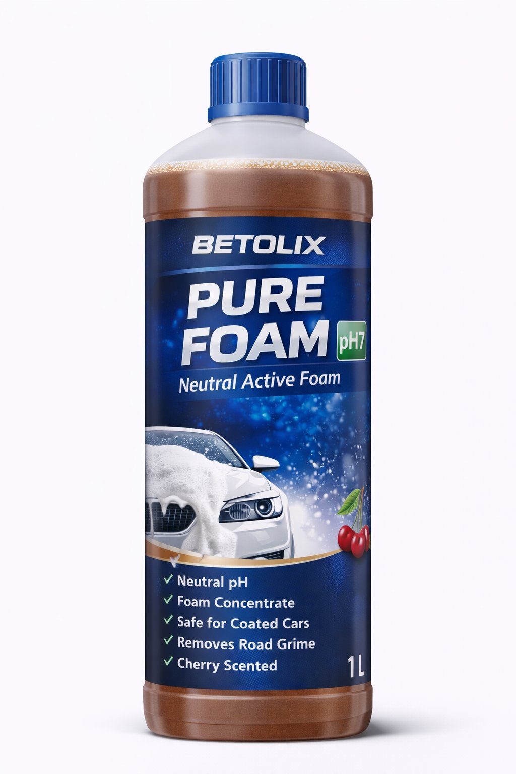 BETOLIX PURE FOAM – 1 L - Neutralna aktywna piana do mycia samochodów (przesyłka gratis)