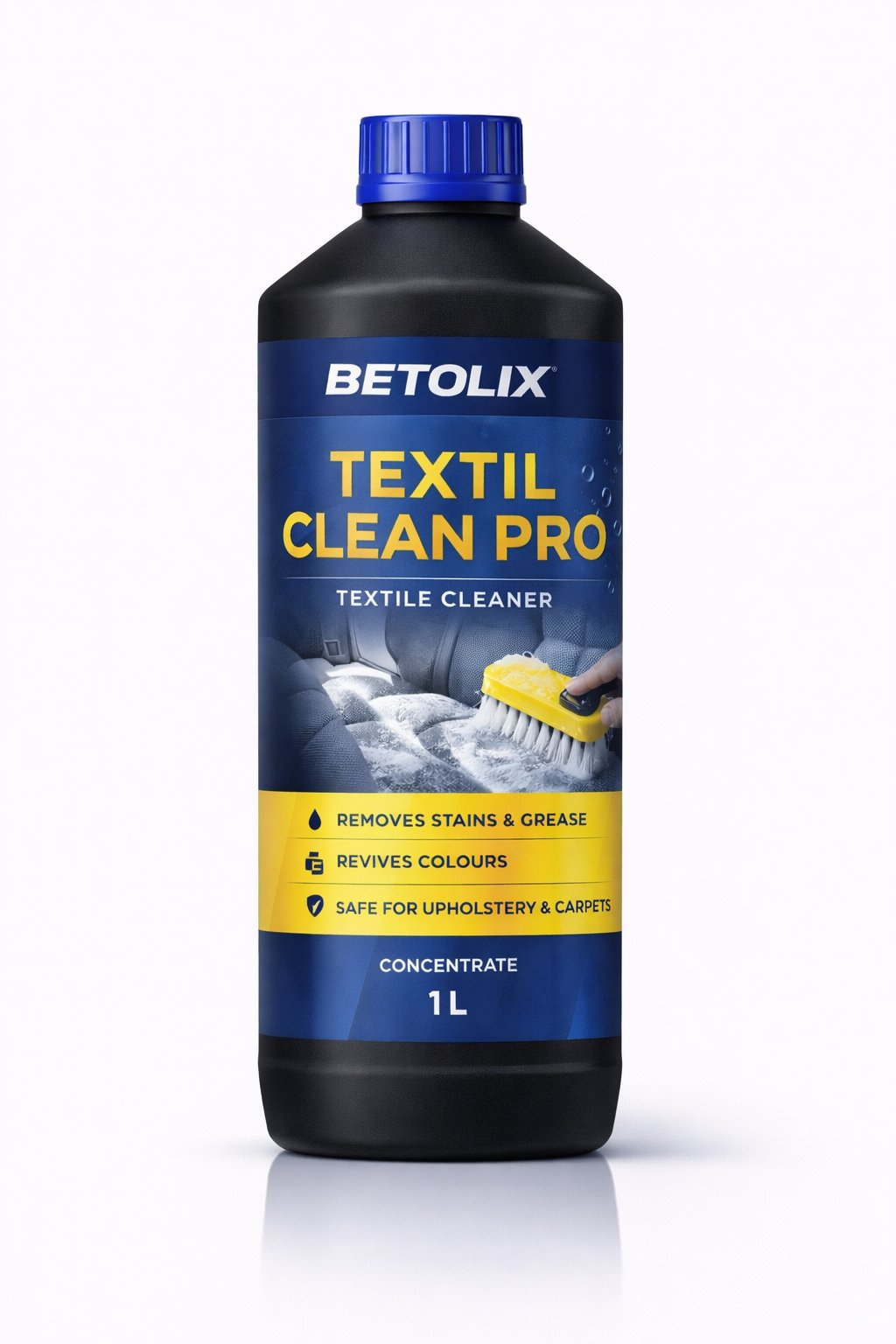 BETOLIX TEXTIL CLEAN PRO – 1 L - Koncentrat do czyszczenia tapicerki i powierzchni tekstylnych (przesyłka gratis)