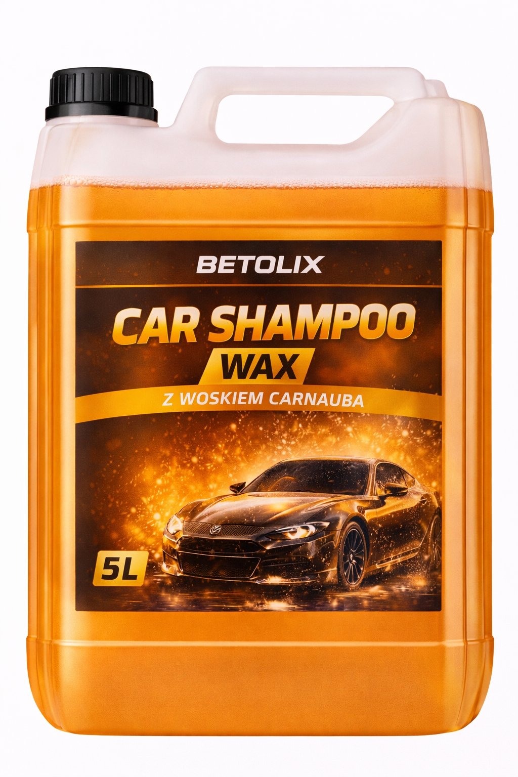 BETOLIX CAR SHAMPOO WAX – 5 L - Szampon samochodowy z woskiem Carnauba do ręcznego mycia (przesyłka gratis)