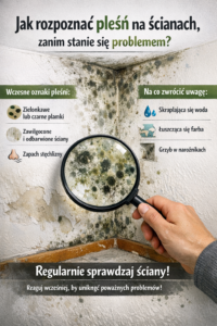 Jak rozpoznać pleśń na ścianach, zanim stanie się problemem?