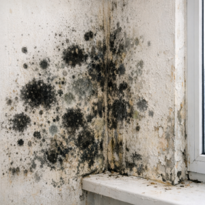 Czarne plamy na ścianie – kiedy to już pleśń?
