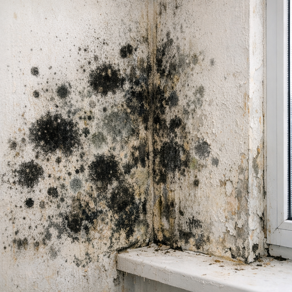 Czarne plamy na ścianie – kiedy to już pleśń?