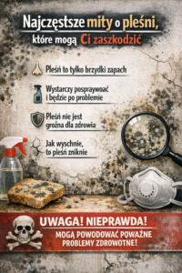 Najczęstsze mity o pleśni, które mogą Ci zaszkodzić