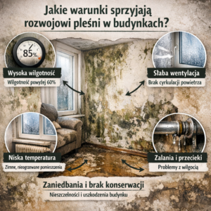 Jakie warunki sprzyjają rozwojowi pleśni w budynkach?