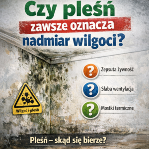 Czy pleśń zawsze oznacza nadmiar wilgoci?