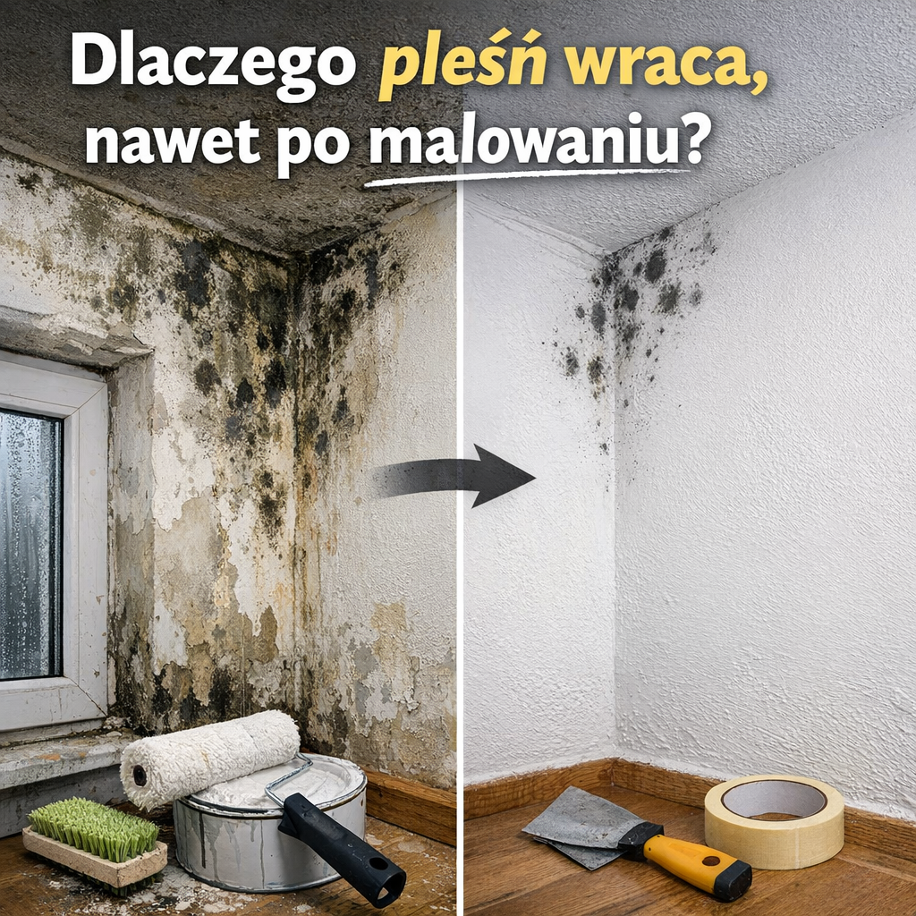 Dlaczego pleśń wraca, nawet po malowaniu?