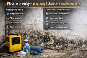 Pleśń w piwnicy – przyczyny i skuteczne zabezpieczenie
