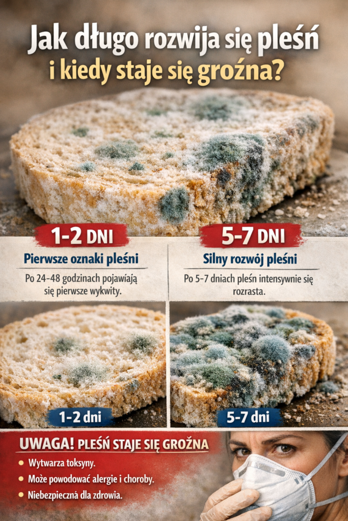 Jak długo rozwija się pleśń i kiedy staje się groźna?