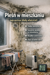Pleśń w mieszkaniu – najczęstsze błędy właścicieli