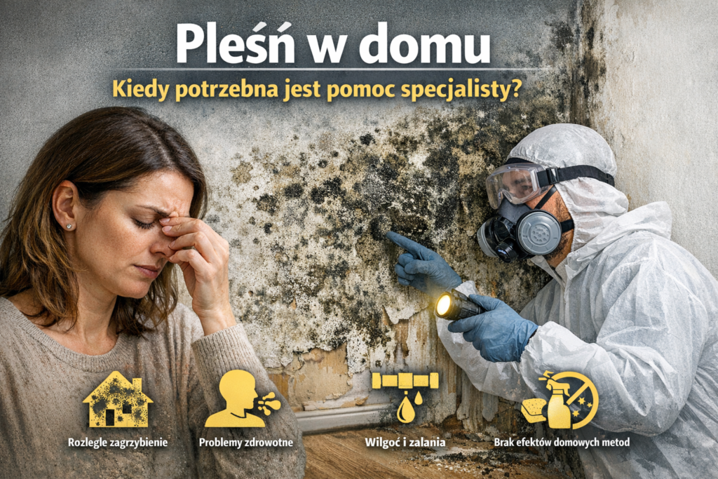 Pleśń w domu – kiedy potrzebna jest pomoc specjalisty?
