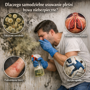 Dlaczego samodzielne usuwanie pleśni bywa niebezpieczne?