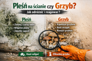 Pleśń na ścianie czy grzyb? Jak odróżnić i reagować?