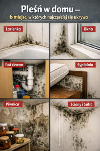 Pleśń w domu – 6 miejsc, w których najczęściej się ukrywa