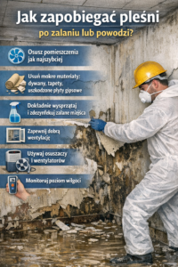 Jak zapobiegać pleśni po zalaniu lub powodzi?
