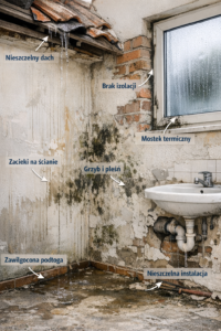 Błędy budowlane, które sprzyjają powstawaniu pleśni