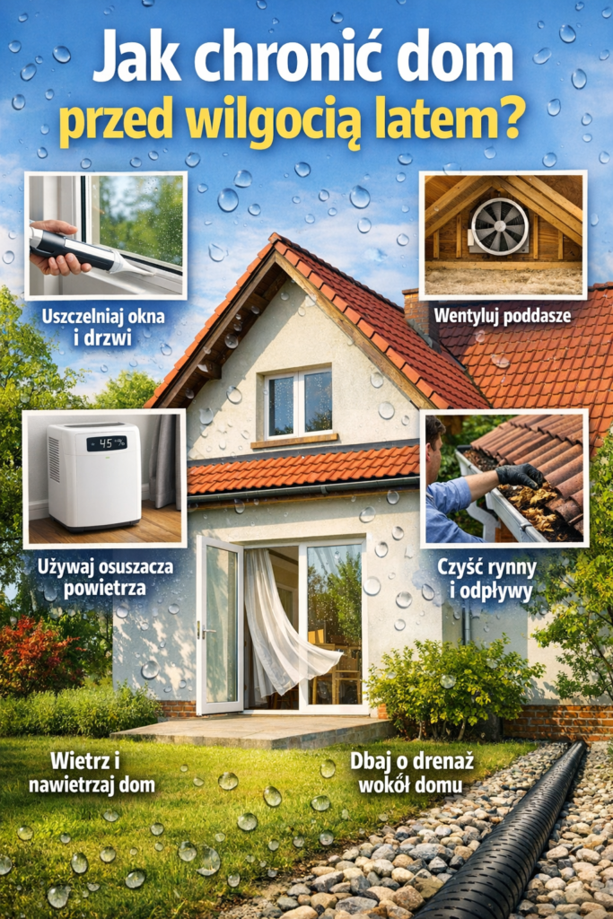 Jak chronić dom przed wilgocią latem?