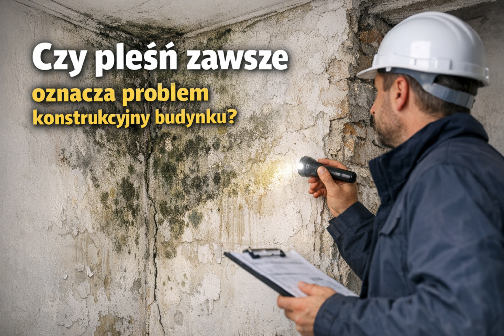 Czy pleśń zawsze oznacza problem konstrukcyjny budynku?