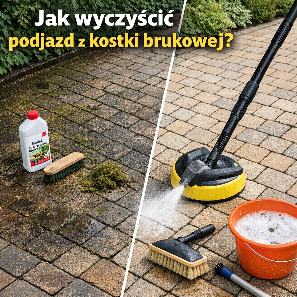 Jak wyczyścić podjazd z kostki brukowej?