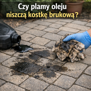 Czy plamy oleju niszczą kostkę brukową?