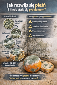 Jak rozwija się pleśń i kiedy staje się problemem?