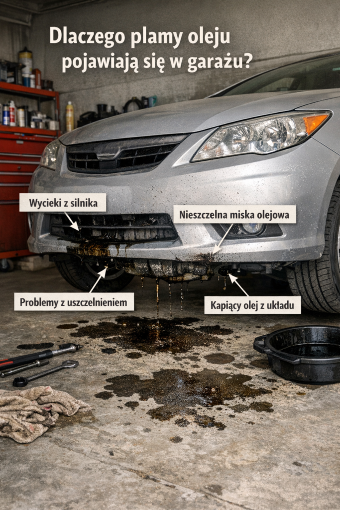 Dlaczego plamy oleju pojawiają się w garażu?