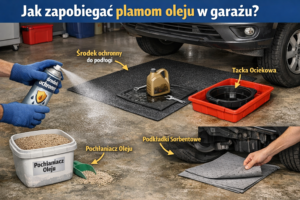 Jak zapobiegać plamom oleju w garażu?