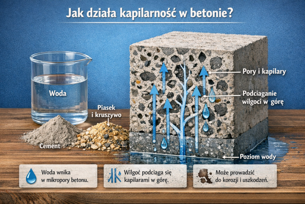Jak działa kapilarność w betonie?