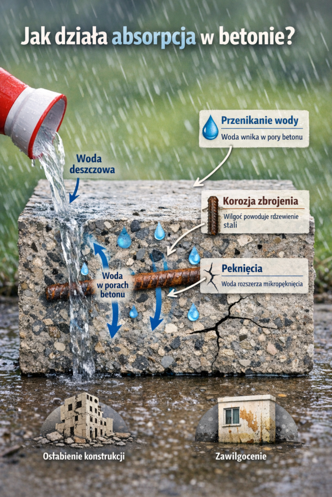 Jak działa absorpcja w betonie?