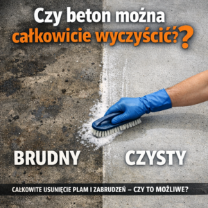 Czy beton można całkowicie wyczyścić?