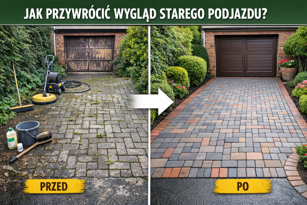 Jak przywrócić wygląd starego podjazdu?