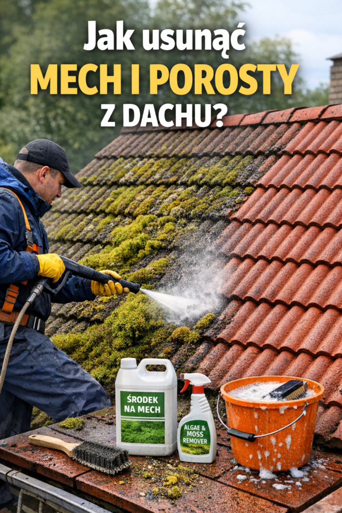 Jak usunąć mech i porosty z dachu?
