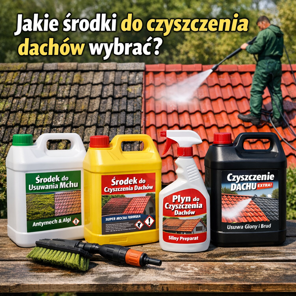 Jakie środki do czyszczenia dachów wybrać?