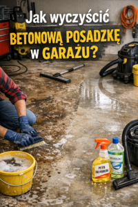 Jak wyczyścić betonową posadzkę w garażu?