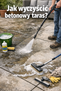 Jak wyczyścić betonowy taras?