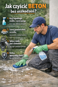 Jak czyścić beton bez uszkodzeń?