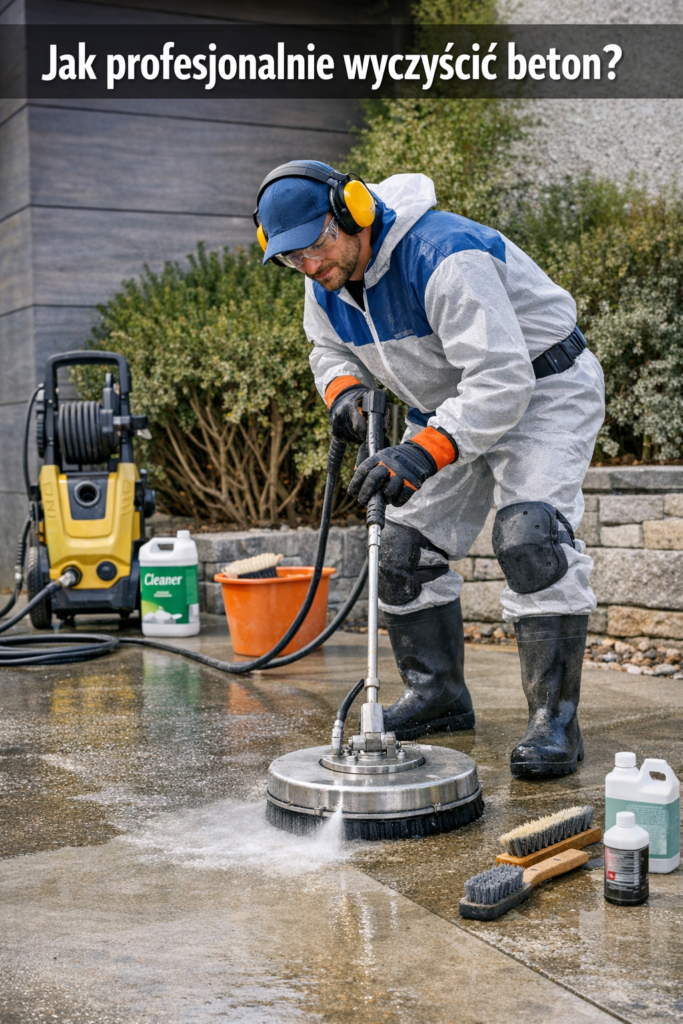 Jak profesjonalnie wyczyścić beton?