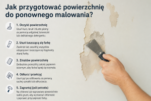 Jak przygotować powierzchnię do ponownego malowania?